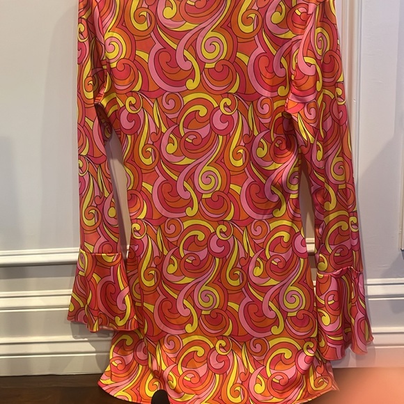 Dreamgirl- Groovy Go Go Dancer Costume for Women; Size Large - Picture 4 of 4